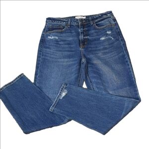CELLO distressed high rise straight jeans size 11